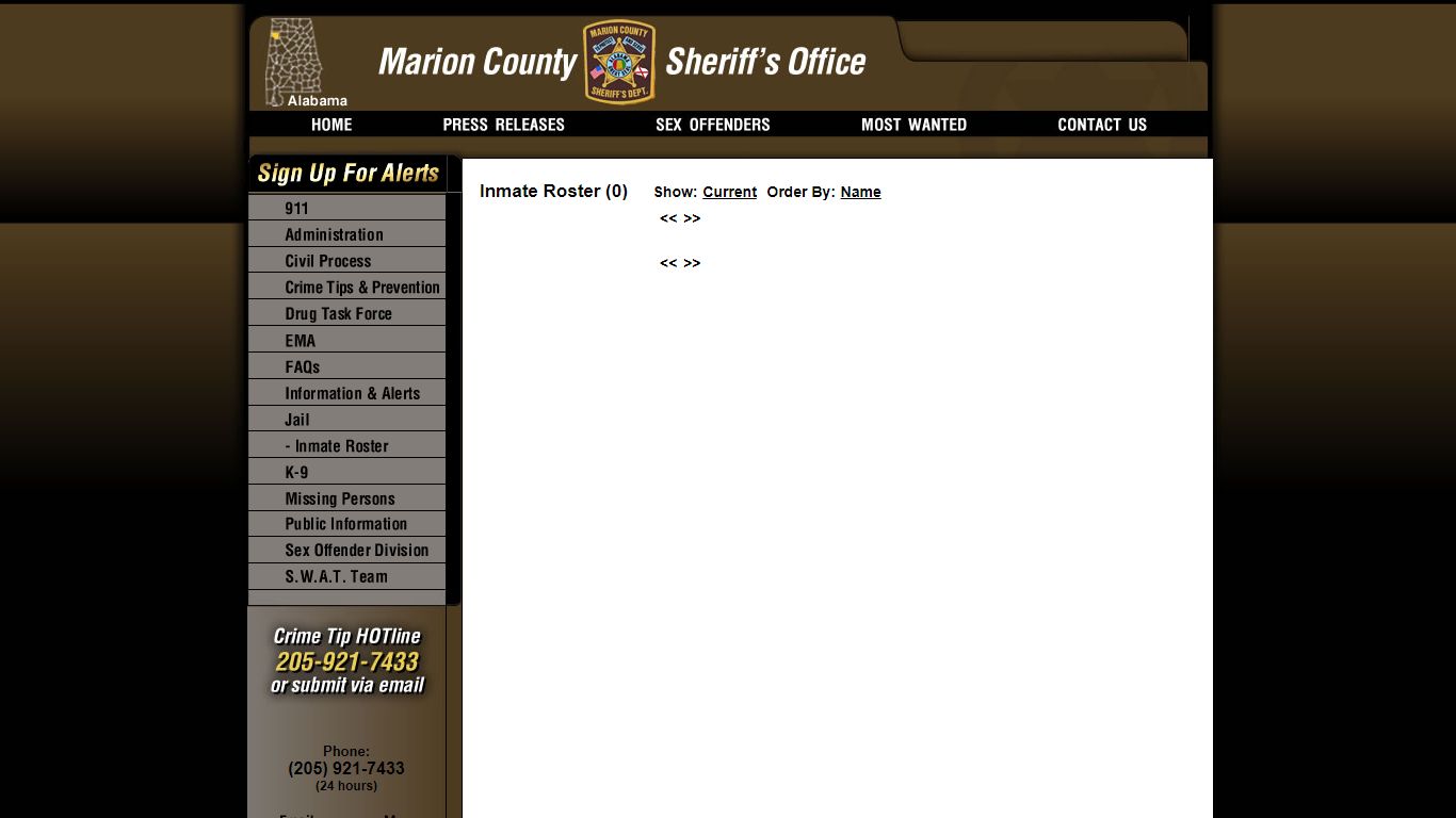 Inmate Roster - Released Inmates Booking Date Descending - Marion ...